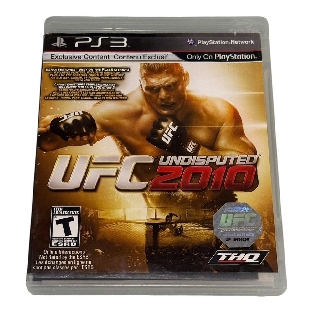 UFC Undisputed 2010 Playstation 3 PS3 Video Game Complete Tested MMA Fighting